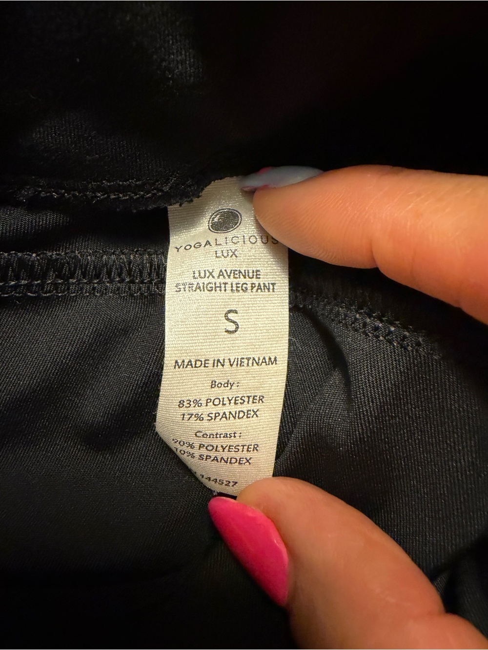 Yogalicious women’s Black Jogger Pants with Drawstring - Picture 3 of 3